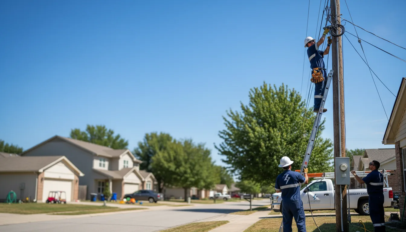 Residential electrician providing installation services in Tebbetts, MO